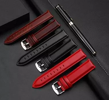 Ремешок для часов из телячьей кожи, коричневая застежка из розового золота, 16–20 мм. Ремешок для часов 12mm коричневый/серебряный