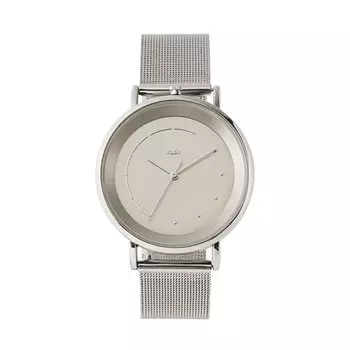 Ремешок для часов klon Watch Solar Watch, сменный, простой, 38 мм, KLON SLIM SOLAR STYLE, tentosen dot 38 мм, для мужчин и женщин -СЕРЕБРЯНАЯ СЕТКА- серебряный