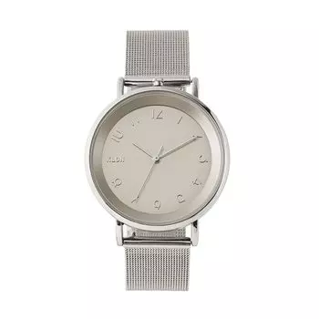 Ремешок для часов klon Watch Solar Watch, сменный, простой, 38 мм, KLON SLIM SOLAR STYLE HIDE TIME 2ND 38 мм, мужские, женские -SILVER MESH- серебряный