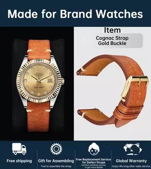 Ремешок для часов Кожаный ремешок для Samsung Galaxy Watch 3 41 мм 45 мм Active2 Gear S3 Ремешок-браслет для Huawei Watch 3/GT 2 Pro Ремешок для часов 24mm