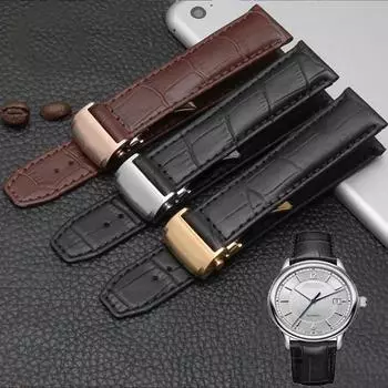 Ремешок для часов MAURICE LACROIX Eliros из натуральной кожи, ремешок из телячьей кожи первого слоя, раскладывающаяся застежка шириной 20 мм и 22 мм 20mm