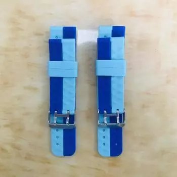 Ремешок для часов Мягкая замена 20 мм Смарт-часы Браслет Силиконовый браслет для детей синий