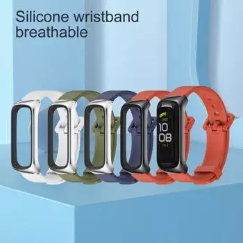 Ремешок для часов Мягкий силиконовый 16 мм Спортивный браслет Сменный ремешок для Samsung Galaxy Fit 2