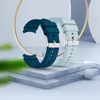 Ремешок для часов, мягкий силиконовый, 20 мм, сменный ремешок для умных часов Samsung Galaxy Watch4 40/44 мм