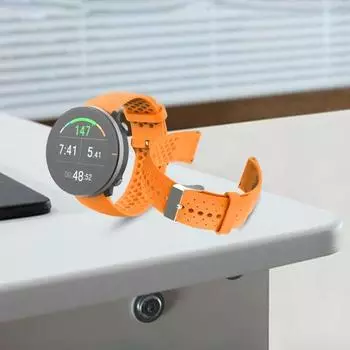 Ремешок для часов Мягкий силиконовый ремешок для умных часов Сменный браслет для часов Polar Vantage M белый