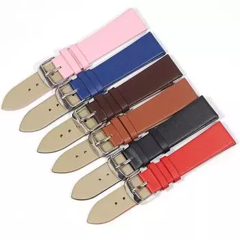 Ремешок для часов Натуральная кожа 12-22 мм Аксессуары для часов Женщины Мужчины Коричневый Черный Ремешок 12mm