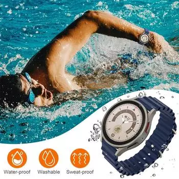 Ремешок для часов Ocean для Samsung Galaxy Watch 6 4-classic/5-Pro-3/active 2/Gear Silicone 22mm 20mm Bracelet Huawei GT 2 3 pro strap 20mm watch band