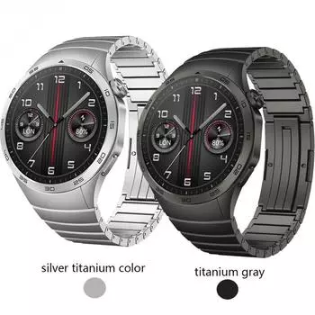 Ремешок для часов подходит для Huawei GT4, специальный ремешок, жемчужный бамбуковый стальной ремешок, ремешок с пряжкой-бабочкой, оригинальный такой же ремешок из нержавеющей стали huawei GT4