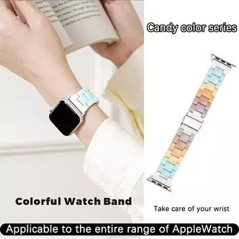 Ремешок для часов ярких цветов, полимерный ремешок для Apple Watch, ультра 44 мм, 45 мм, 40 мм, 49 мм, сменный браслет, браслет, аксессуары для умных часов, ремешок 44mm Series se 6 5 4