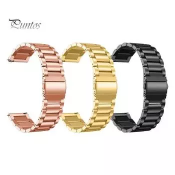 Ремешок для часов Регулируемый металлический ремешок для наручных часов Прочный стильный сменный ремешок для браслета для Amazfit чёрный