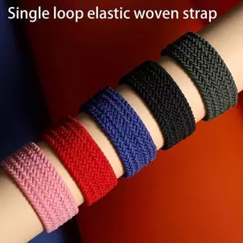 Ремешок для часов с одной петлей, универсальный нейлоновый плетеный ремешок 20 мм/22 мм, сменный ремешок для часов для Huawei