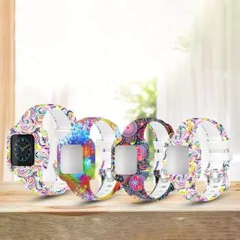 Ремешок для часов с рисунком и принтом, мягкий силиконовый ремешок для браслета на запястье, браслет для Garmin Fit JR3/Vivofit Jr.3 A