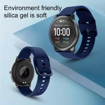 Ремешок для часов с защитой от пота, дышащая гальваническая пряжка, спортивный сменный ремешок для часов для Xiaomi Haylou Solar LS05