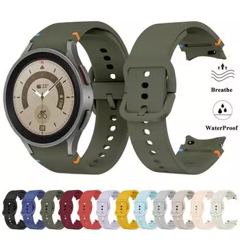 Ремешок для часов Samsung Galaxy Watch 5 Pro 45 мм Ремешок Breathe Quick Release Аксессуары для Galaxy Watch 4 5 6 7 FE 40 мм Ремешок для часов Galaxy Watch 6 5 4 светло-синий