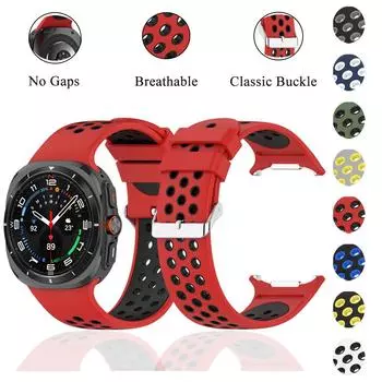 Ремешок для часов Samsung Galaxy Watch Ultra Strap Мягкий легкий двухцветный мужской женский браслет для Galaxy Watch Ultra Watchstrap Galaxy Watch Ultra