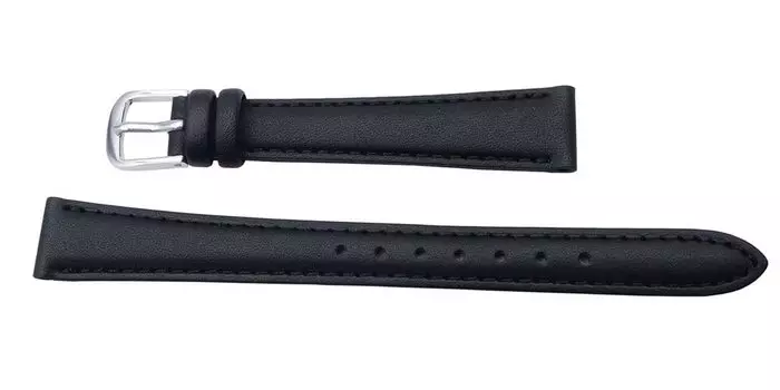 Ремешок для часов SEIKO 13 мм DX75A из воловьей кожи, гладкий, черный, женский [SEIKO]