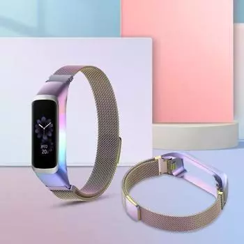 Ремешок для часов, удобный для кожи, металлический ремешок из нержавеющей стали 12 мм, сменный ремешок для Samsung Galaxy Fit 2 SM-R220