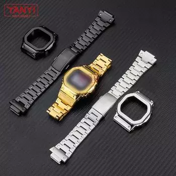 Ремешок для часов V4.0 из нержавеющей стали для casio g-shock DW-5600 DW5600 GW-B5600 DW-5030 GB-5600 GWX-5600, корпус ремешка для часов, стальной безель