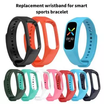 Ремешок для часов водонепроницаемый дышащий регулируемый мягкий спортивный ремень из ТПУ замена для OPPO