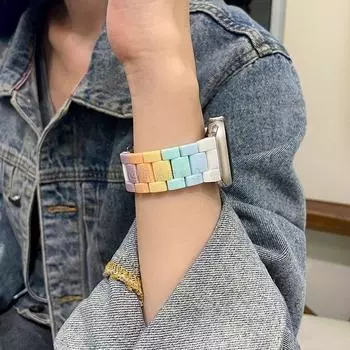 Ремешок для часов Xiaomi Band 8 Pro, ремешок для часов - Redmi Watch 4, полимерный ремешок ярких цветов радуги для женщин и девочек For MiBand 8 Pro