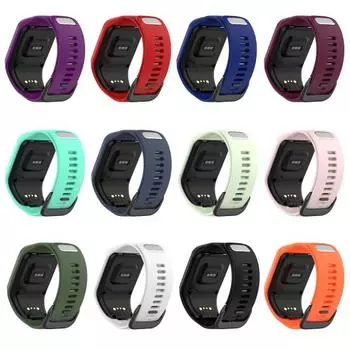 Ремешок для часов Защита от пота Дышащий с пряжкой Спортивный сменный ремень для часов Совместим с TomTom Adventurer/Golfer 2/Runner 2/Runner 3/Spark 3