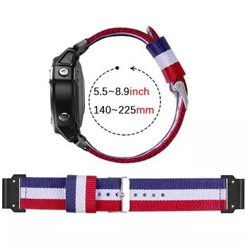 Ремешок для Garmin MARQ gen2 Descent G1 MK3 MK2 MK1, нейлоновый ремешок для часов Garmin epix Pro 47 мм, 51 мм, 42 мм, Approach S70 S62, наручный ремень QuickFit 20mm серый/чёрный