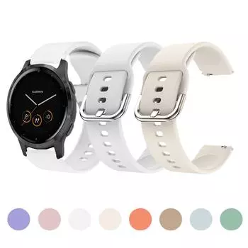 Ремешок для Garmin Vivoactive 4S Band, быстросъемный цветной водонепроницаемый браслет для Garmin Vivomove 3s/move3S 18 мм, ремешок для часов For Vivoactive 4S