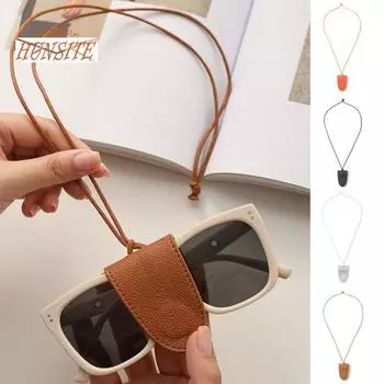 Ремешок для хранения солнцезащитных очков, сильный магнит на шею, подвесной, противоскользящий, небьющийся, для хранения очков, анти-потерянный шнур для хранения очков, инструмент для хранения очков коричневый