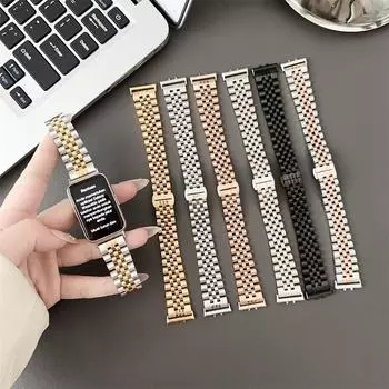 Ремешок для Huawei Watch Fit 3, браслет из нержавеющей стали, роскошный металлический ремешок для часов для Huawei Fit 3, аксессуары For Huawei Watch Fit 3 серебряный