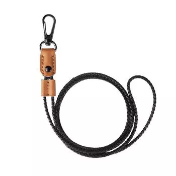 Ремешок для ключей, брелок для телефона, кожаная цепочка, держатель для удостоверений, ремешок для телефона коричневый