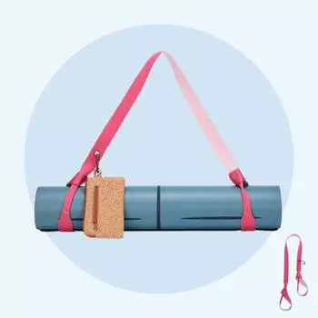 Ремешок для коврика для йоги, многофункциональный, эластичный, двусторонний зелёный