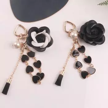 Ремешок для мобильного телефона, цепочка для переноски, короткий ремешок на запястье, маленькая подвеска с ароматом ветра чёрный