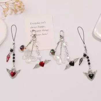 Ремешок для мобильного телефона Love Butterfly Mobile Keychain Lanyard Y2K Phone Chain Women Girls style 2