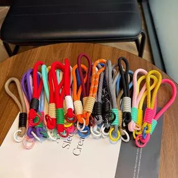 Ремешок для мобильного телефона, подвесной шнур с кольцом-цепочкой и накладным ремешком на запястье для чехла для мобильного телефона, брелок с веревкой Lanyard розовый