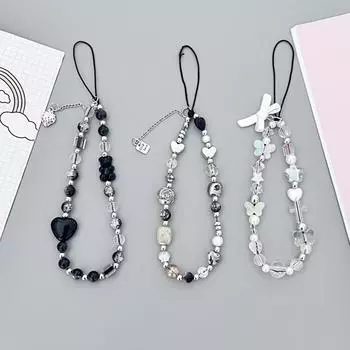 Ремешок для мобильного телефона Ремешок для мобильного телефона Цепочка для телефона Подвеска Чехол для телефона в виде конфеты Брелок для ключей с брелоком