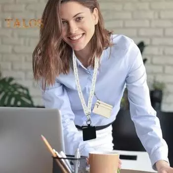 Ремешок для мобильного телефона с карманом для монет, мини-держатель для карт, прозрачный акриловый цепочный съемный ремешок для телефона, ремешок для подвешивания мобильного телефона светло-синий