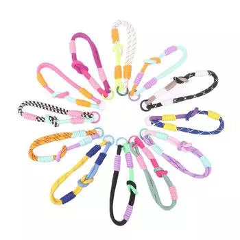 Ремешок для мобильного телефона с милым узлом, портативный браслет на руку с защитой от потерь, цепочка для телефона, красочная веревочная цепочка, короткие ремни на запястье as the picture