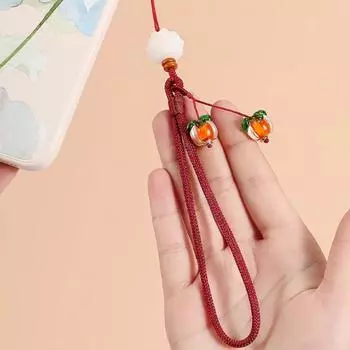 Ремешок для мобильного телефона с защитой от потери, ремешок для сотового телефона в виде цветка лотоса для чехла для мобильного телефона