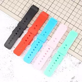 Ремешок для наручных часов, дышащий, защищенный от пота, мягкий силиконовый сменный спортивный ремень для часов Casio MW-59MQ-24MQ-27MQ-76 16mm синий