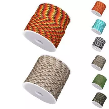 Ремешок для палатки Прочный высокопрочный многофункциональный шнур для скалолазания и спуска вспомогательный шнур для выживания на открытом воздухе B