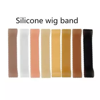 Ремешок для парика, силиконовая противоскользящая многоразовая повязка на голову для парика, защищающая от пота, для бега, фитнеса, езды на велосипеде темно-коричневого