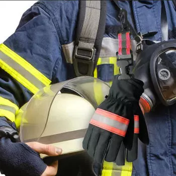 Ремешок для перчаток пожарного, пожарная охранная экипировка для спасателей, светоотражающая работа синий