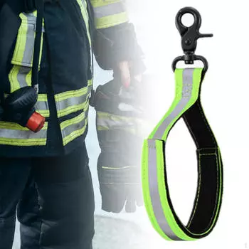 Ремешок для перчаток пожарного, зажим для перчаток в холодную погоду, портативное нейлоновое снаряжение для пожарных зелёный
