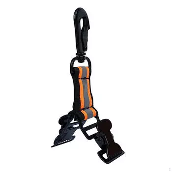 Ремешок для перчаток пожарных для перчаток в холодную погоду, уличный инструмент, светоотражающий прочный, 2 нейлоновых зажима Green Adjustable