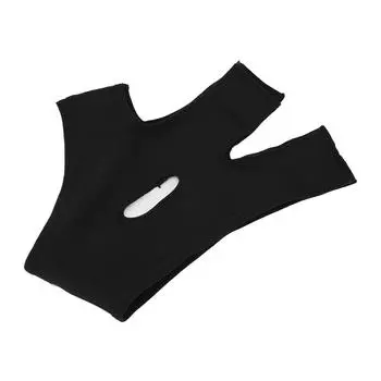 Ремешок для похудения для лица, черный, портативный, легкий, массажный, дышащий, V-образный, моделирующий пояс для лица, M M(for 4-6.5kg)