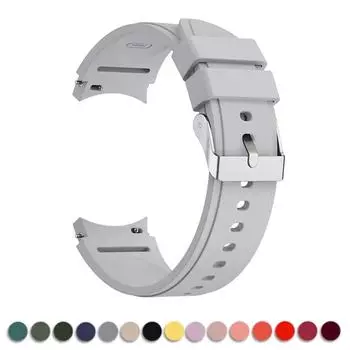 Ремешок для Samsung Galaxy Watch 4 classic 46 мм 42 мм 6 43 мм 47 мм 5 pro 45 мм силиконовый браслет correa Samsung Galaxy Watch 4 44 мм 40 мм ремешок