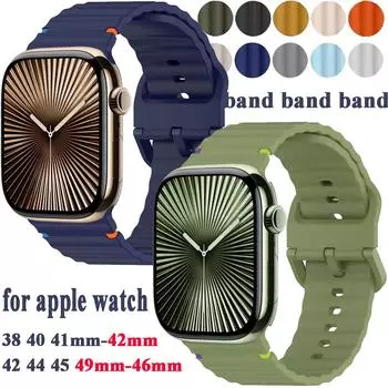 Ремешок для смарт-часов Ultra 2 49 мм 10 46 мм 9 8 7 41 мм 45 мм Силиконовый спортивный мягкий ремешок для часов серии SE 6 5 4 3 2 1 40 мм 44 38 42 мм 38 40 41mm-42mm for apple watch