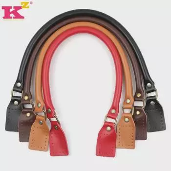 Ремешок для сумки из натуральной кожи с кольцом - аксессуар для сумки-тоут из коровьей кожи, ручная работа своими руками