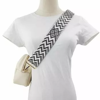 Ремешок для сумки Съемный Этнический стиль Регулируемая вышивка Жаккардовое плетение Украшения Удлинение Через плечо темно-синий