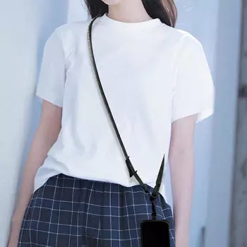 Ремешок для телефона с подвеской в виде чехла через плечо. Легкая установка. Аксессуар. Совместимость со свободными руками. зелёный